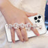 Bonitec Compatible with iPhone 12 Pro Max Case Clear Bracelet 3D Glitter Sparkle Bling Strap Luxury Shiny Crystal Rhinestone Diamond Silver Chain ...