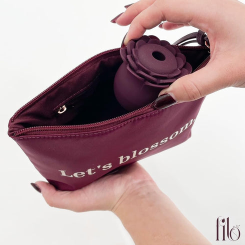 Filo Stylish Travel Pouch - Versatile & Fashionable Travel Toiletry Bag - Travel Bag with Rose Gold Zipper - Organized Travel, Makeup, Toiletries ...