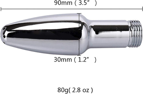Clean Shower Head Metal Enema Shower Vaginal Irrigation System Colon Aluminum Shower Bathroom Cleaning System Cleaner (Silver)...