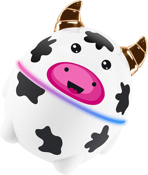 Cute Pet Humidifier, Moisturizing Soft Mist 1m Cable Mini Desktop Humidifier 230ml Water Tank For Bedroom (Cow)...