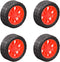 uxcell 30mm Rubber RC Wheel Tires DIY Model Robots 4pcs, Red and Black...