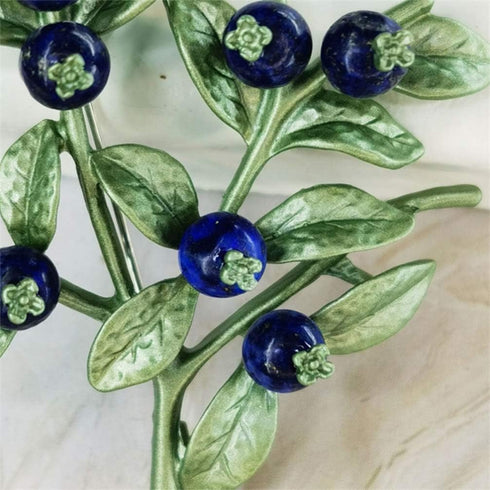 Holibanna Enamel Pin Floral Brooches Retro Blueberry Branch Enamel Lapel Pin Women Breastpin Collar Pin Corsages Scarf Badges Costume Jewelry for ...