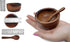 Set of 4 Small Round Acacia Wooden Bowls 2¾ Inch Diameter 1½" High With Spoons - Stackable Mixing Bowl Salad Soup Snack Dip Sauce Charcuterie Wood...