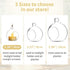 NUPTIO Hanging Glass Globe with Candles: Set of 12 Tealight Candle Holders with LED Tea Lights - 2.36 inch Bulk Clear Votive Candleholders for Par...