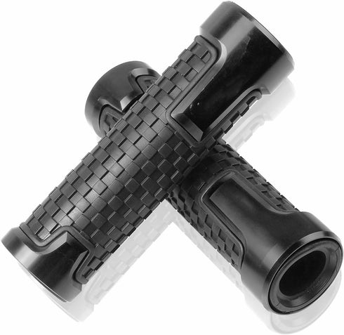 2Pcs 7/8''22mm Motorcycle Handlebar Grips Handle Grips Compatible with GSXR GSX-R 125 150 600 750 1000-Black...