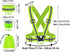 4PCS Adjustable Reflective Safety Harness+4PCS Elastic Reflective Wristbands+4PCS Reflective Slap Arm-Bands and a Mesh Bag,Running Reflective Vest...