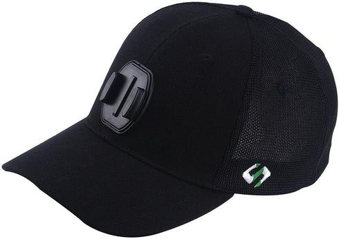 Smatree Baseball Hat Mount Mesh Cap Compatible with G*pro 12/11/10/9/8/7/6/5/ 5 Session/4/3+/3/2/1/DJI OSMO Action Cameras, Wool Material (L 58-60...