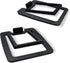 SW601 Metal Desktop Speakers Stands for Compact 2''-3'' Speakers, Tilted Steel Damping Foam Padding for Computer PC Tabletop Monitor Speakers, Rec...