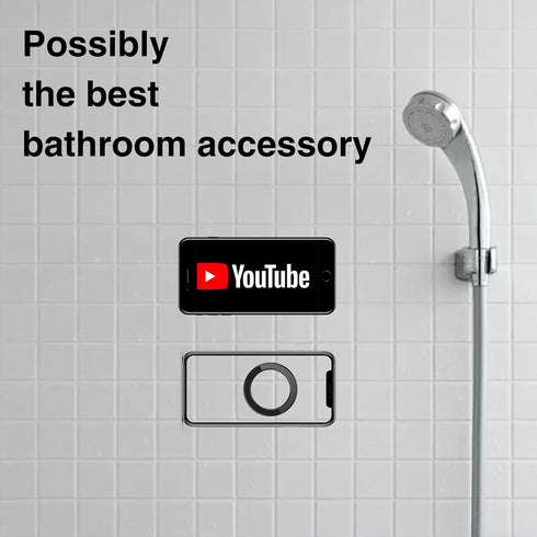Mag-Safe Ring Holder, Magnet Hands-Free Mirror Shower Wall Mount Magnetic Sticker Car Accessories Phone Stand for Bathroom Wall Fit iPhone15 14 13...
