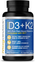 Vitamin D3 K2 with MCT, 5000 IU Vegan D3 & 100 mcg MK7 K2, Support Strong Bones and Immune Health - 60 Capsules (60 Days Supply)...