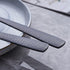 Matte Black Serving Fork, 9.5-inch Stainless Steel Large Serving Fork, Heavy Duty, Satin Finish, Set of 3...