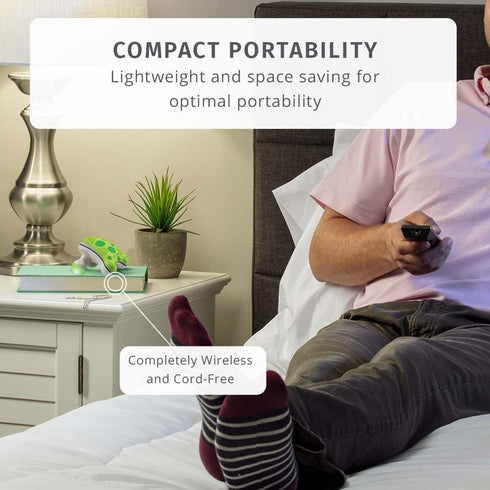 HoMedics Ribbit Mini Handheld Massager, Vibrating Electric Massager with Comfort Grip and LED Light, Batteries Included, Comes in variable colors,...