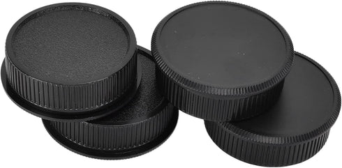 YYOYY 4 Pair Camera Rear Lens Cover and Body Set, for M42 Screw Mount Camera Accessories, Hard Plastic, The Lens from Dust, Small Size and Lightwe...