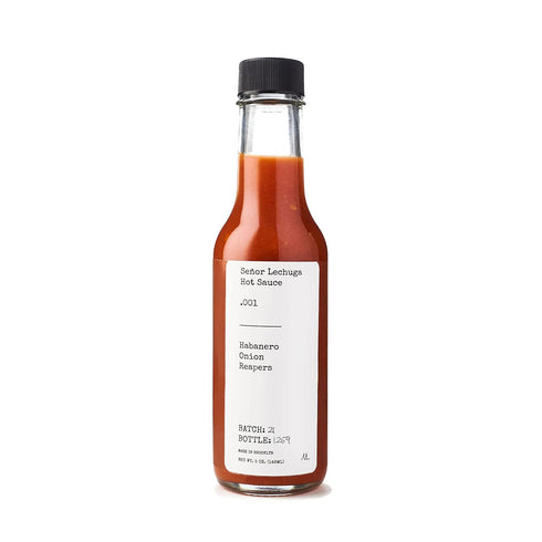 Señor Lechuga Hot Sauce – Hot Sauce Made from Carolina Reaper Peppers and Habanero Pepper – .001 Habanero, Onion, Reapers...
