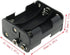 E-outstanding AA Battery Holder 2Set 6x1.5V AA Black Thicken Battery Holder Case Box with I Type Wired Battery Clip Standard Snap Connector...