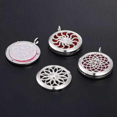 5pcs Mixed Pearl Cage Floating Pendant Aroma Diffuser Charms Stainless Steel Tone Perfume Essential Oil Diffuser Necklace Pendant Locket Jewelry...
