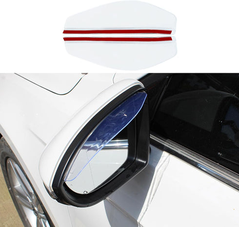 2 PCS Mirror Rain Visor Eyebrow, Waterproof Auto Side Rear View Mirror Guard, Carbon Fiber View Mirror Cover, Exterior Accessories Fit for Most Ca...
