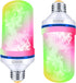 LED Flame Effect Fire Light Bulbs (2 Pack), Flame Christmas Decor 4 Modes Flickering Fire Simulated Lamps, E26 Base Energy Efficient LED Bulb for ...