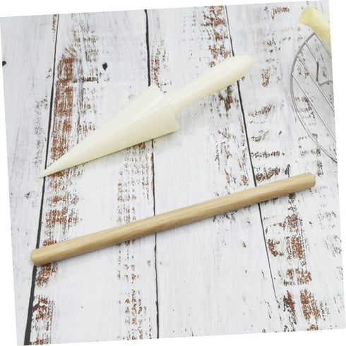 PRETYZOOM 2pcs Ice Cream Waffle Cone Roller Set, Crepe Maker Tool, Krumkake Pastry Making Tool, DIY Omelet Molds, Ice Cream Roll Crispy Egg Cone M...