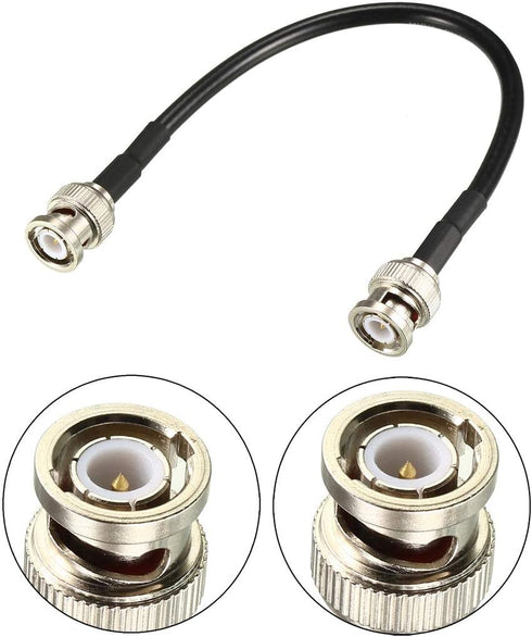 uxcell RG58 Coaxial Cable with BNC Male to BNC Male Connectors 50 Ohm 8 Inch...