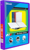 BAZIC 1/2" Purple 3-Ring View Binder w/ 2-Pockets...