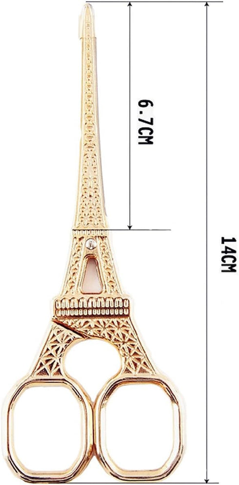 Honbay 5 Inch Gold Plated Stainless Steel Eiffel Tower Embroidery Scissors Sewing Scissors Craft Scissors for Art Work...