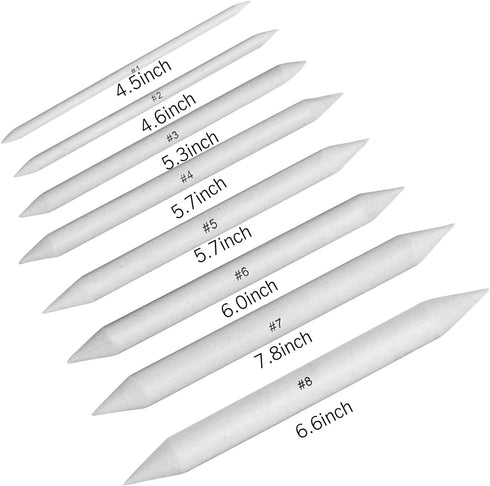 21 Pcs Blending Stumps and Tortillions Set with Sketch Sandpaper Pencil Sharpener Pointer and Pencil Extension Tool Drawing Art Kneaded Eraser for...