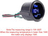 ESUPPORT Car 2" 52mm Digital Water Temp Gauge Blue LED Fahrenheit F...