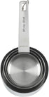 GoodCook Gourmet Measuring Cup Set, Stainless Steel 4-pc., 1/4, 1/3, 1/2, 1 Cup etched measurements...