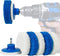 7 Pack Multi-Purpose Drill Brush Kit for Cleaning Bathrooms, Showers, Tubs, Tile, Floors, Sinks, Toilets, Grout and Grime Removal, Reversible Blue...