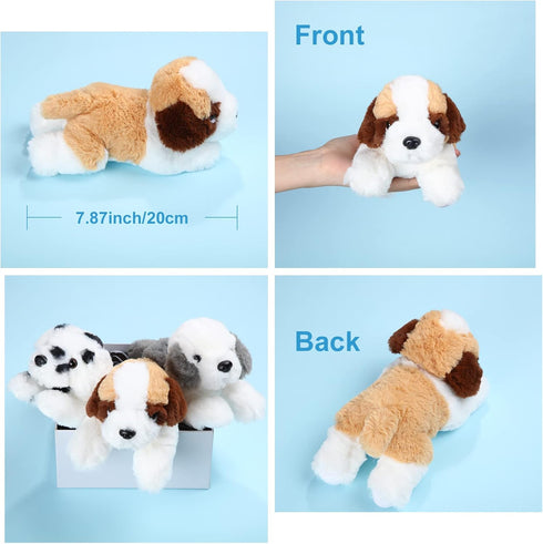 Skylety 7.87 Inches Plush Dog Plush Puppy Dog Stuffed Animal Soft Plush Dog Pillow Toy Fluffy Puppy Set for Girls Kids Dog Theme Party Favor Birth...
