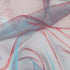 Lightweight 2 Tone Voile Fabric Sheer Organza Iridescent Turquoise with Red - 58 Inch by 5 Yards...
