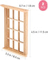 2pcs Mini Furniture Doll House Miniature Window Frame Model Decoration Windows Dollhouse Furniture...