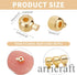 arricraft 60 Pcs Brass Crimp Beads, Loose Rondelle Spacer Beads Metal Irregular Shape Crimp Charms Accessories for Bracelet Necklace Jewelry Makin...