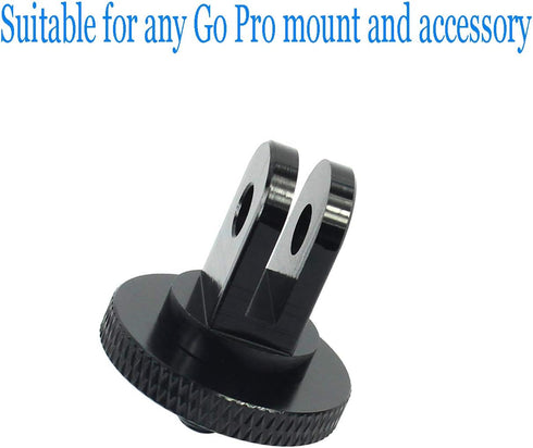Camera Tripod Mount for Gopro Adapter, 2Pcs 1/4-20 Screw Conversion Adapter for GoPro Hero10, Insta360 ONE X4 X3, X2, Go 2, DJI OSMO Action and Ot...
