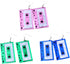 70'S 80'S Neon Cassette Tape Dangle Earrings Set for Women Funny Retro Resin Acrylic Pendant Jewelry for 90's Outfit Glow Party Accessories Holida...