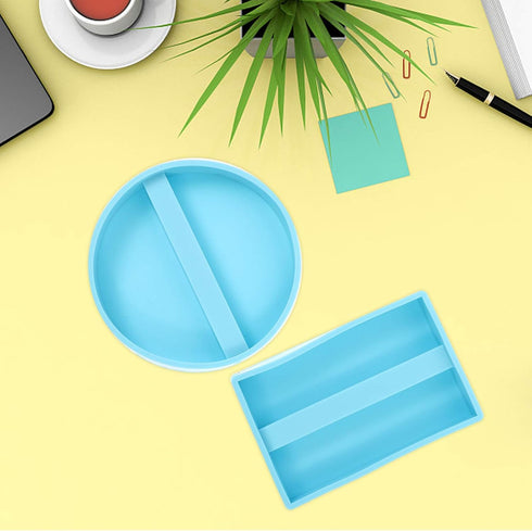 2pcs Business Card Holder Mold Card Storage Silicone Epoxy Resin Mold for DIY Craft Making Soap Candle Office Study Storage Organizer Style A...