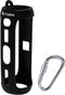 LTGEM Silicone Carrying Travel Case for JBL FLIP 5 Waterproof Portable Bluetooth Speaker with Extra Carabiner - Black......