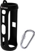 LTGEM Silicone Carrying Travel Case for JBL FLIP 5 Waterproof Portable Bluetooth Speaker with Extra Carabiner - Black......