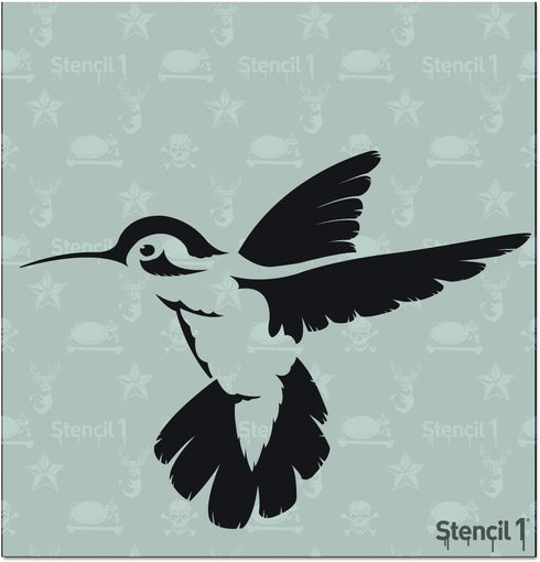 Stencil1 Hummingbird Stencil Reusable Friendly DIY Stencil for Painting, Baking, Crafts, Wall, Furniture Paint - Decor on Walls Fabric & Furniture...