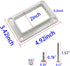 2PCS Qlvily 2" x 3 1/2" Slotted Handrail Bracket Kit, Vinyl Fence Brackets, Vinyl Fence Parts, Screws Included, White...