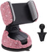 Cxtiy Universal Bling Car Phone Holder Adjustable Strong Sticky Dashboard Air Vent Base Car Air Vent Phone Mount Dashboard Cell Phone Holder Diamo...