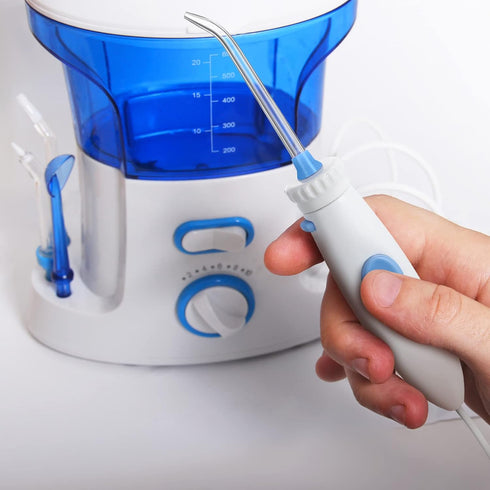 BBTO Oral Hygiene Accessories Standard Water Hose Plastic Handle with Water Flosser Replacement Jet Tip, Compatible with Waterpik Oral Irrigator W...