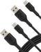 Belkin BoostCharge USB-C Cable (6.6ft/2M), USB-C to USB-A Cable, USB Type-C Cable for iPhone 15 Series, Samsung Galaxy S24, S23, Note20, Pixel 8, ...