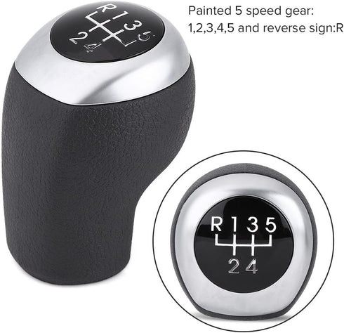 KIMISS Gear Shifter Knob, 5 Speed Car Gear Stick Shift Knob Head for Hyundai Accent 2011-2014...