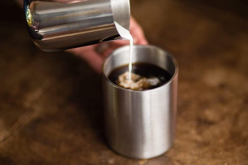 Stainless Steel Coffee Mugs – 15 oz Double Wall Stainless Steel Mugs with Handle, Metal Coffee Cups for Tea, Insulated Mug Set of 2 – BPA Free, Du...