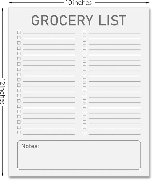 2 Pcs Magnetic Dry Erase to Do List Grocery List Pad Whiteboard Sheet for Fridge 10" x 12" Magnetic to Do List White Board with 8 Whiteboard Marke...