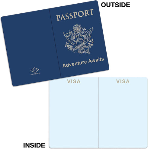 Beistle Set of 8 Around The World Passports, Global Adventure Travel Party Favors, Made In USA Since 1900...