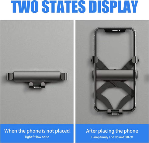 1 PC Car Phone Holder Mount for Car Vent, Adjustable Auto Lock Cell Phone Holder, Upgrade Gravity Car Phone Holder Mount Compatible with iPhone 14...