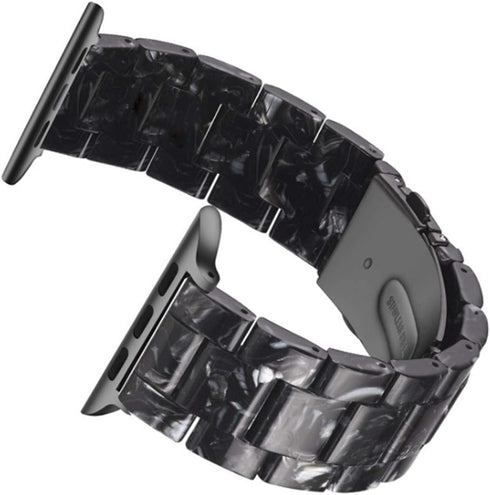 Band Compatible with iWatch 42mm 44mm 45mm 49mm, Colorful Resin Replacement Bracelet Strap for Apple Watch Series 9/8 / Ultra / 7 / SE / 6/5 / 4/3...